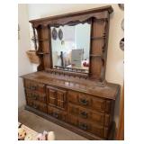 Wooden Dresser w/ Mirror