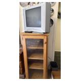 Wooden Entertainment Cabinet, Panasonic TV