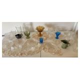 1 Fenton Candy Dish, Hobnail Vase, Toothpick