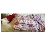 Full Size Sheets, Bedskirt, 2 Pillows w/ Cases,