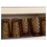 Amber Stemmed Glasses