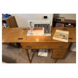 Singer Sewing Machine, Sewing Cabinet