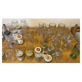 Canning Jars, Beer Mugs, Glasses