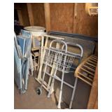 Folding Tables, Folding Chairs, Vintage Step Stool