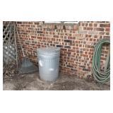 Trashcan w/ Lid, Garden Tools, Watering Hose