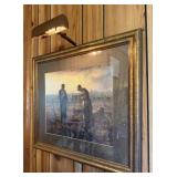 Framed Print of Famous Oil Painting "The Angelus"