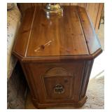 Octagonal Accent Storage End Table w/ 1 Door