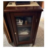 Fluted Glass Curio Cabinet