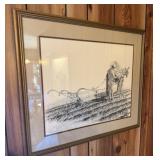 Harold T. Holden "Pioneer" Framed/Matted Art Piece