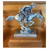 Harold T. Holden "Boomer" Sculpture on Wooden