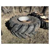 Combine wheel and tire