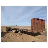 1981 Fruehauf 75k-40 semi flat bed trailer