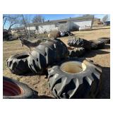 Combine wheels and tires