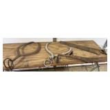 2 Ice/Hay Tongs, Hay Saw, Ice Saw