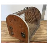 Vintage Wood Pet Carrier