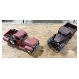 2 Toy or Decorative Trucks
