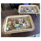 (2) 1984 Cabbage Patch Kids Metal TV Trays