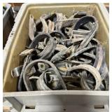 Plastic Tote of Cushioned Loop Clamps