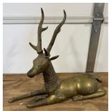 Brass Deer Approx. 6' wide, 21' tall, 24.5' long