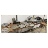 Pots, Pans, Pitcher, Toaster, Scale, Meat Grinder,