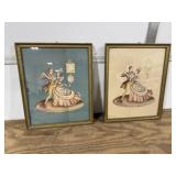 2 Dancing Couple Framed Pictures