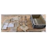 12+/- Various Sized Hitch Pins, Small Plastic Tote