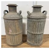 (2) 10 Gallon Metal Cans