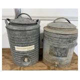 2 Galvanized Water Jugs