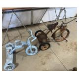 2 Vintage Children's Tricycles