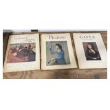 3 Vintage Art Portfolio Books
