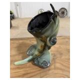 Vintage Hull Pottery Parchment & Pine Cornucopia