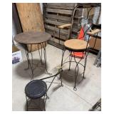 Iron Shoe Set (Table, Chair, Shoe Shine Stool)