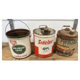 5-Gallon Conoco, Sinclair, Standard Cans