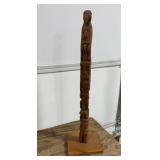 Wood Totem Pole Approx. 29' Tall