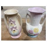 Vintage Hull Pottery Open Rose Pattern Vase,