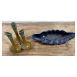 Vintage Van Briggle Pottery Triple Bud Vase,