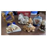 4 Jim Beam Decanters, 1 Ballantine's Decanter,