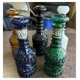 5 Jim Beam Decanters