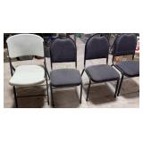 1 Folding Chair, 3 Matching Chairs