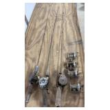 3 Fishing Poles & Reels, 4 Fishing Reels