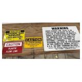 4+/- Metal Single Sided Warning or Caution Signs
