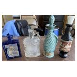 2 Jim Beam Decanters, Old Forester Decanter,