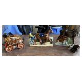 3 Ezra Brooks Decanters