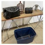 Wooden Birdcage, Doctor's Bag, Metal Lunch Box,