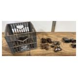 3 Cow Bells, 4 Sets of Wheels, Bayland Dairy M