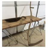 Wagon Wheel Soaker, Hand Scythe, Vintage Scythe