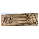 Double Spokeshave, 2 Draw Knives, 4 Meat Saws
