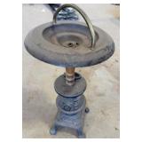 Repurposed Pot Belly Stove Ashtray Stand