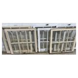3 Sets of 6-Panel Top & Bottom Windows