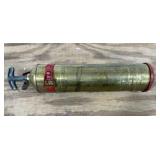 Vintage Brass Fire Extinguisher w/ Bracket